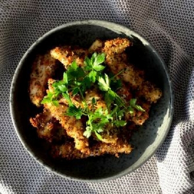 Krydderpaneret torsk – Pesce impanato alle erbe