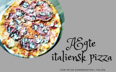 Ægte italienske pizza med skinke
