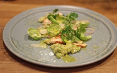 Puré af rosenkål med farseret kyllingebryst